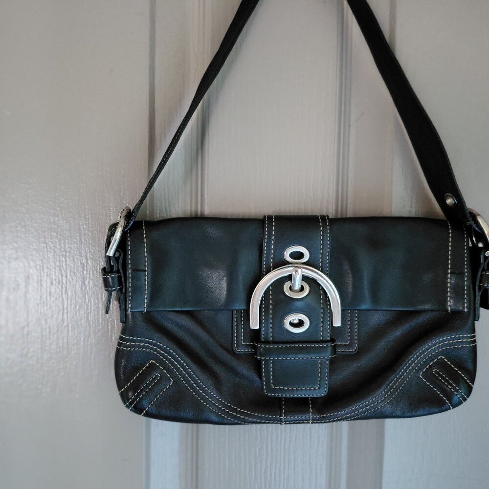 Coach Vintage Y2K F10192 Small Soho Black Leather Bag